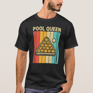 T-shirt Cool Pool Pour Femmes Maman Snooker Billard 8 Ball