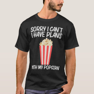 T-shirt Cool Popcorn Pour Hommes Femmes Beurre Sucré Beurr