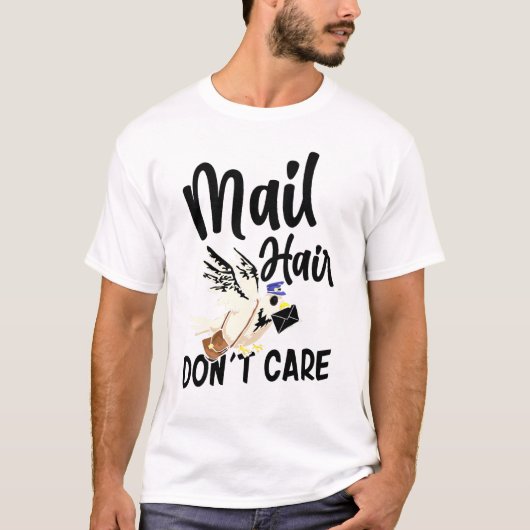 T-shirt Cool Postal Worker Mail Poil Point soins (Devant)