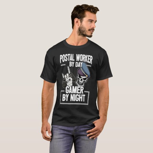 T-shirt Cool Postman Dit Postman I Gaming Console Zocke (Devant entier)