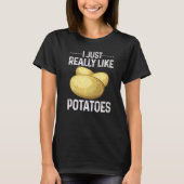 T-shirt Cool Potato Vegetable Costume I Just Really Like P (Devant)