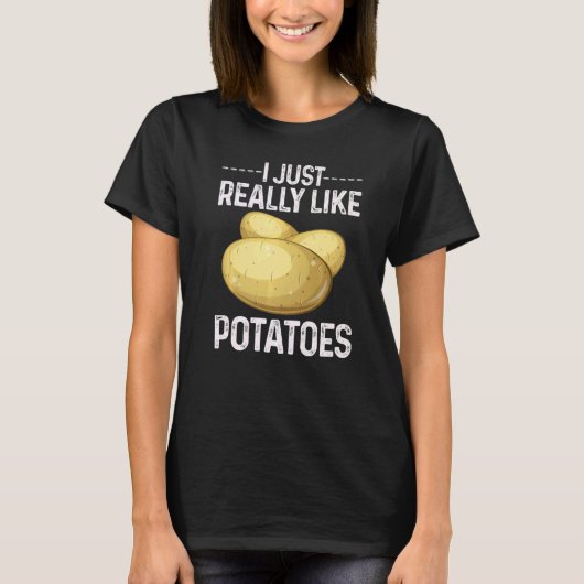 T-shirt Cool Potato Vegetable Costume I Just Really Like P (Devant)