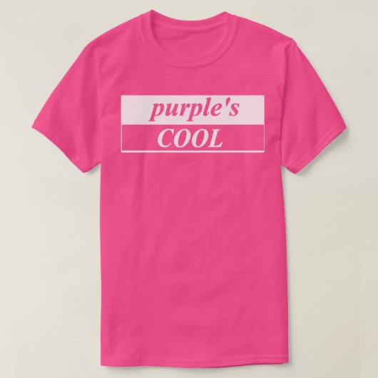 T-shirt cool pourpre (Design devant)