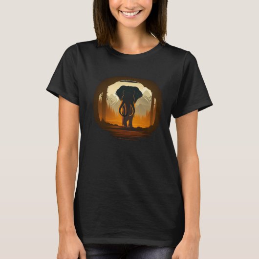 T-shirt Cool prehistoric Elephant (Devant)