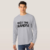 T-shirt Cool première fois Grand-père mot art (Devant entier)