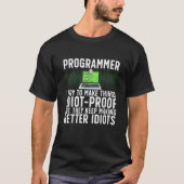 T-shirt Cool Programmateur Informatique Pour Hommes Femmes (Devant)
