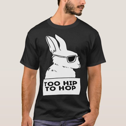T-shirt cool rabbit bunny hip hop sunglasses chill (Devant)