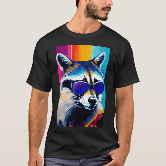 T-shirt Cool Raccoon (Devant)