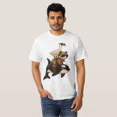 T-shirt Cool Raccoon et canard équitation Orca (Devant entier)