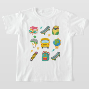 T-shirt Cool Retour À L'École Garçons Chemise   Chemise de