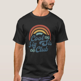 T-shirt Cool rétro Big Sis Club Rétro Super Boho Raimbow