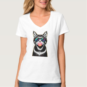T-shirt Cool Retro Chat - Bubblegum Pop Art Design