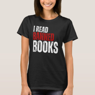 T-shirt Cool rétro Je Lis Livres Interdits Livres Livre Wo