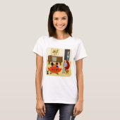 T-shirt Cool Retro Living Characters at Home Art design (Devant entier)