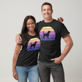 T-shirt Cool Retro Sunset Beagle Grand Beagle Propriétaire (Unisexe)