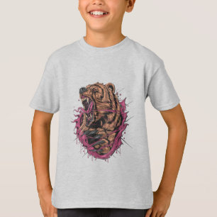T-Shirt Cool Roaring Bear Boys