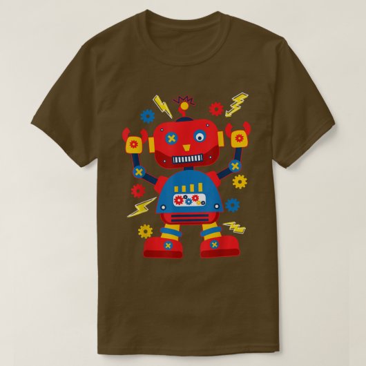 T-shirt Cool Robotics Engineer Robot Kids  (Design devant)