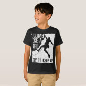 T-shirt Cool Rock Escalade Pour Femmes Filles Amateurs D'E (Devant entier)