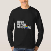 T-shirt Cool Rock Paper Scissors Lesbian LGBTQ Pride (Devant)