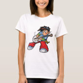 T-shirt Cool Rock Star Guitariste Fun Musicien (Devant)