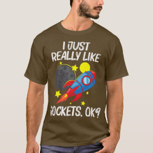 T-shirt Cool Rocket Pour Hommes Femmes Enfants Rockets Spa