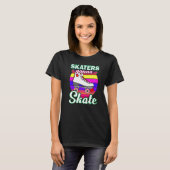 T-shirt Cool Roller Skating For Men Women Roller Derby Dis (Devant entier)