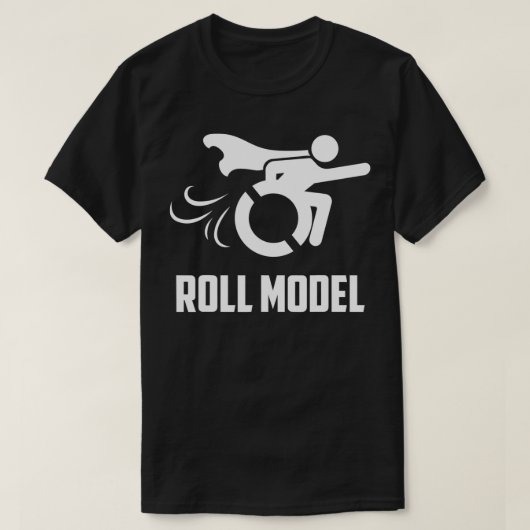 T-shirt Cool Rouleau Modèle Funny Handicapped Personne Whe (Design devant)