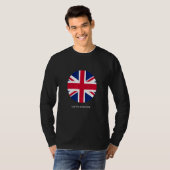 T-shirt Cool Royaume-Uni Illustration du drapeau (Devant entier)