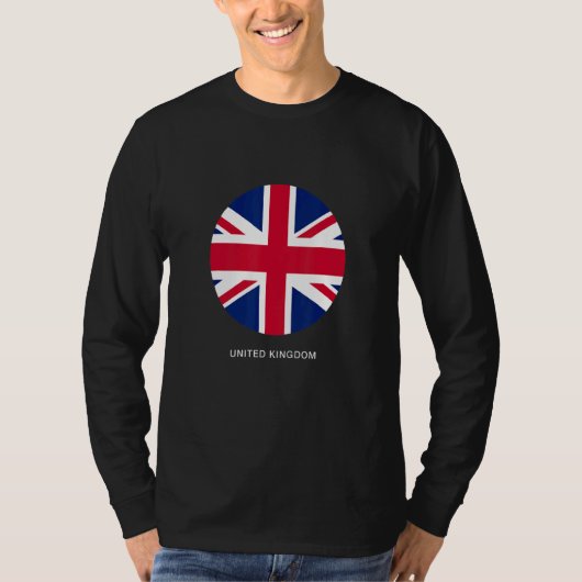 T-shirt Cool Royaume-Uni Illustration du drapeau (Devant)