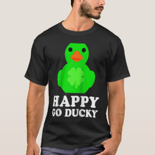 T-shirt Cool Rubber Duck Lucky Go Ducky St Patrick's Day R