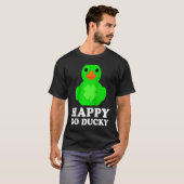 T-shirt Cool Rubber Duck Lucky Go Ducky St Patrick's Day R (Devant entier)