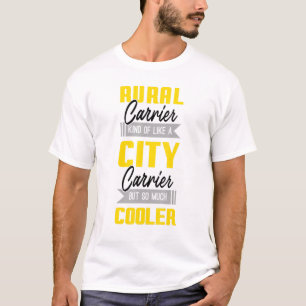T-shirt Cool Rural Mail Carrier City Poste Carrier Mailman