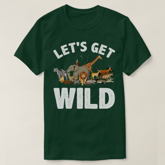 T-shirt Cool Safari Animal Pour Hommes Femmes Zoo Jungle W (Design devant)