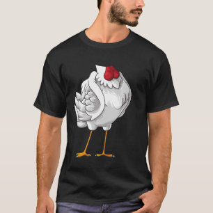 T-shirt Cool sans tête poulet Halloween Costume drôle La
