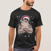 T-shirt Cool Santa Claus Too Cool For Yule Tattoo Christma (Devant)