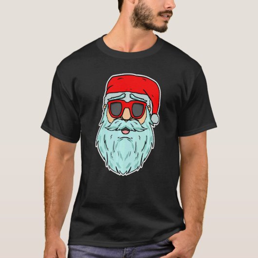 T-shirt Cool Santa Claus Xmas Party Merry Christmas  1 (Devant)
