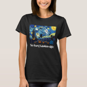 T-shirt Cool Sarcastique Vincent Van Gogh The Starry Hallo