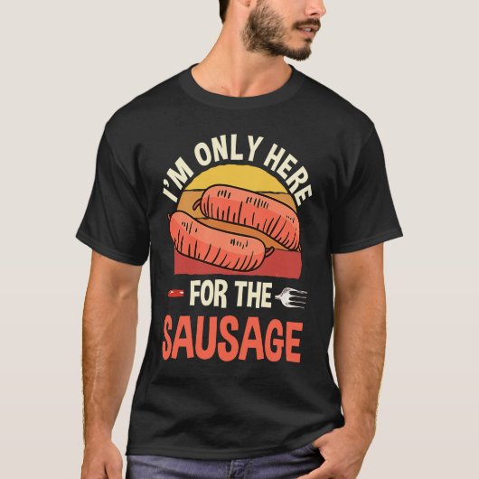 T-shirt Cool Sausage Dit Wurst Party (Devant)