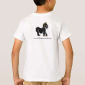 T-shirt Cool Sauvez GORILLAS - Danger animal graphique (Dos)
