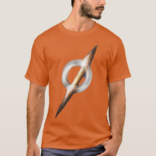 T-shirt Cool Science Geek T Chemise trou noir