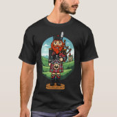 T-shirt Cool Scottish Nutcracker Bagpes  (Devant)