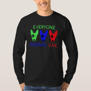 T-shirt Cool Secourir Chien Tout le monde Mérite Aimer Chi