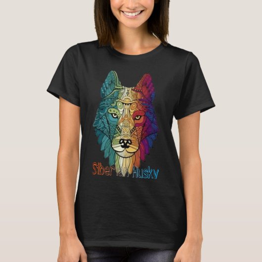 T-shirt Cool Siberian Husky (Devant)