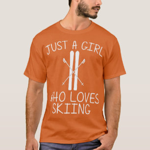 T-shirt Cool Ski Pour Filles Enfants Ski Ski Ski Snowboard
