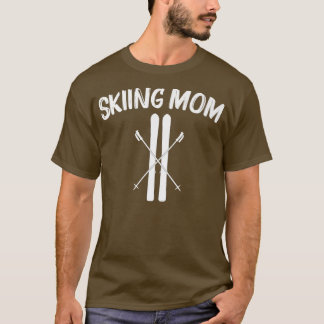 T-shirt Cool Ski Pour Maman Mère Ski Ski Skier Snowboard G