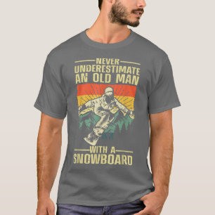 T-shirt Cool Snowboard Art Hommes Femmes Skier Snowboard S