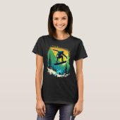 T-shirt Cool Snowboarder Snowboarding Mountains Ski Men's  (Devant entier)