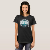 T-shirt Cool Snowbowl Mountain HikerClimber Cool et tendan (Devant entier)