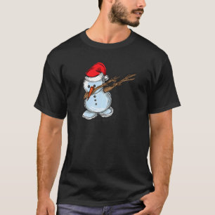 T-shirt Cool Snowman Dab Dancing Noël Noël Noël Noël Pa