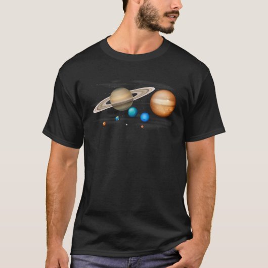 T-shirt Cool Solar System for Men Women Kids (Devant)
